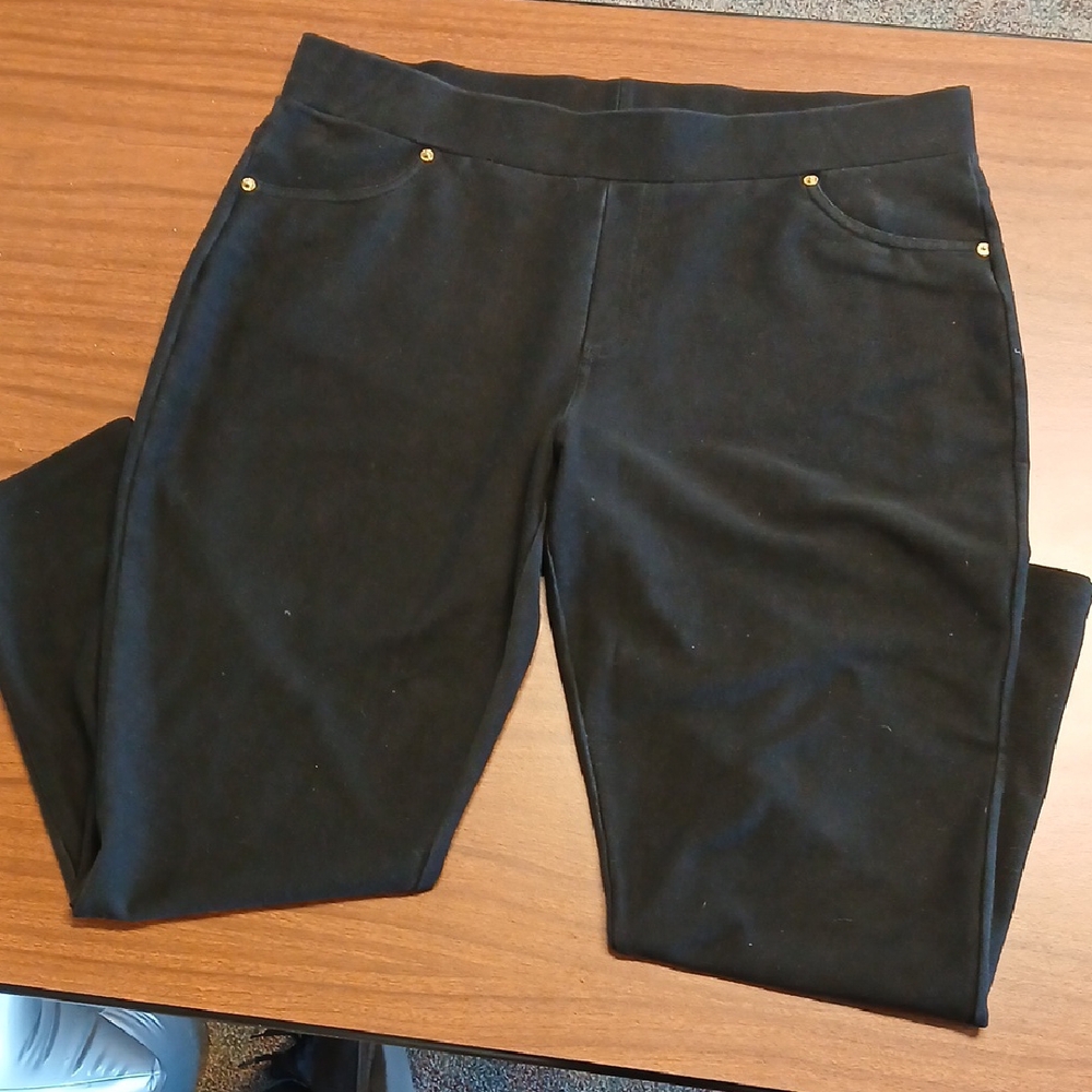 Michael Kors Black Leggings with Elastic Waistband